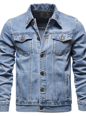 Denim Jacket For Men Mens Blue Coat Jackets Jeans Casual Man