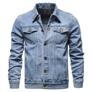 Denim Jacket For Men Mens Blue Coat Jackets Jeans Casual Man