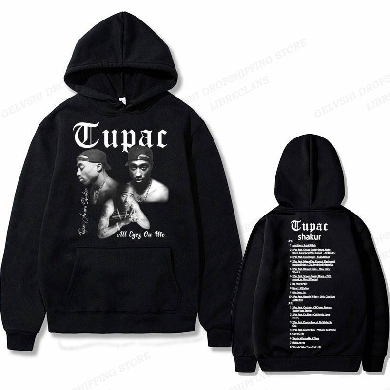 美式春秋运动卫衣Tupac 2pac Hoodie Men Women Fashion Hoodies