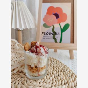 Strawberry Jam Candle Gel Wax Scented Candle in Glass Jars F