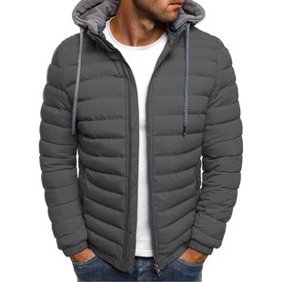Casual Warm Winter Jacket For Men Mens Black Padded Coat Man