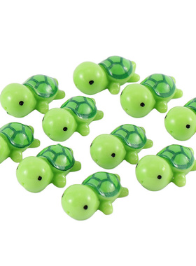 10 Pcs Mini Turtle Miniature Figurines Dollhouse Bonsai Gard