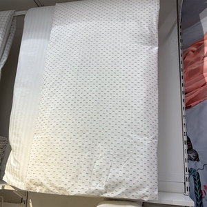 IKEA宜家 邦克尼佩 被套和枕套纯棉材质柔软温馨床上被罩白色米黄