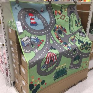 IKEA宜家 斯塔斯代 地毯儿童卡通地毯游戏地垫130x133厘米