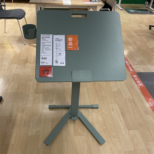 IKEA宜家 米特丛 带脚轮的笔记本电脑桌可升降倾斜笔记本支架小桌
