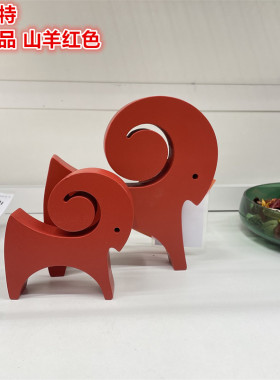 IKEA宜家圣诞红色山羊装饰品摆件