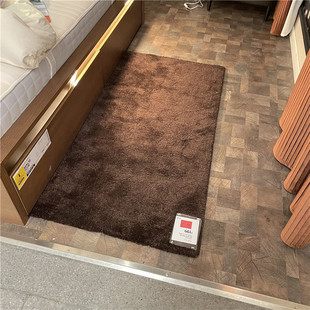 IKEA宜家 斯托恩瑟 短绒地毯客厅床边地毯纯色深褐色 80x150 厘米