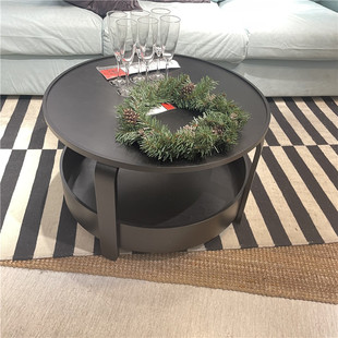 IKEA宜家 伯格比 茶几客厅沙发圆形小桌子北欧简约轻奢风