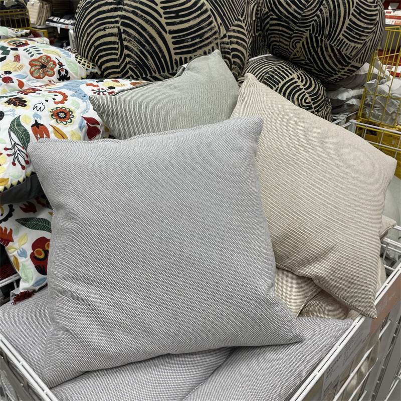 IKEA宜家 桑特拉 靠垫沙发抱枕含鸭毛芯纯色简约方形45x45厘米