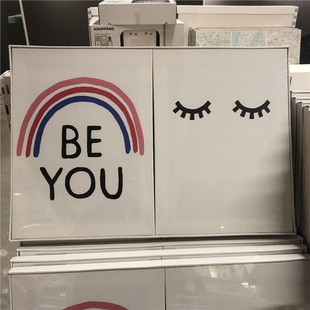 IKEA宜家 皮亚特装饰画墙面图片2件家居餐厅装饰画BE YOU国内代购