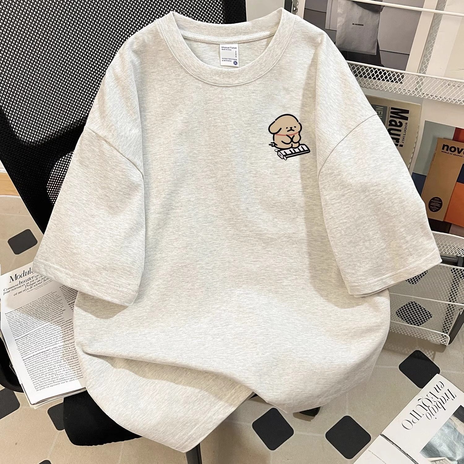 男女童2025夏季新款纯棉短袖t恤中大童卡通狗狗可爱宽松休闲上衣,童装/婴儿装/亲子装,T恤,淘宝优惠券,粉丝福利购,淘宝优惠卷