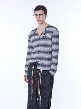 ASSEEN尔幸 薄款条纹针织开衫 四季叠穿百搭神器 男女同款