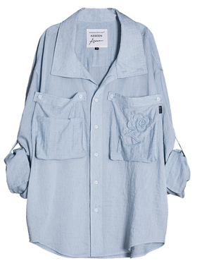 ASSEEN尔幸 亚麻混纺夏季防晒衬衫 轻薄透气舒适 男女同款