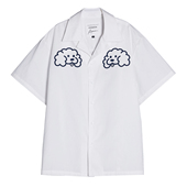 卷毛狗印花短袖 衬衫 全棉面料舒适透气 ASSEEN尔幸 男女同款