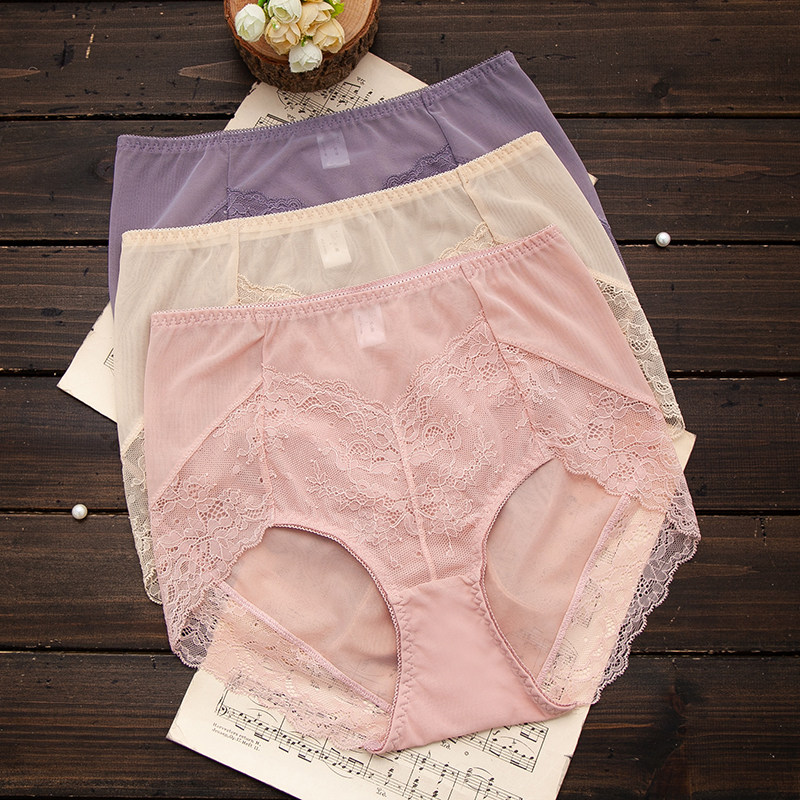 女士内裤夏季全蕾丝高腰三角裤全透透气排湿包臀提臀无痕可配套,女士内衣/男士内衣/家居服,女三角裤,淘宝优惠券,粉丝福利购,淘宝优惠卷