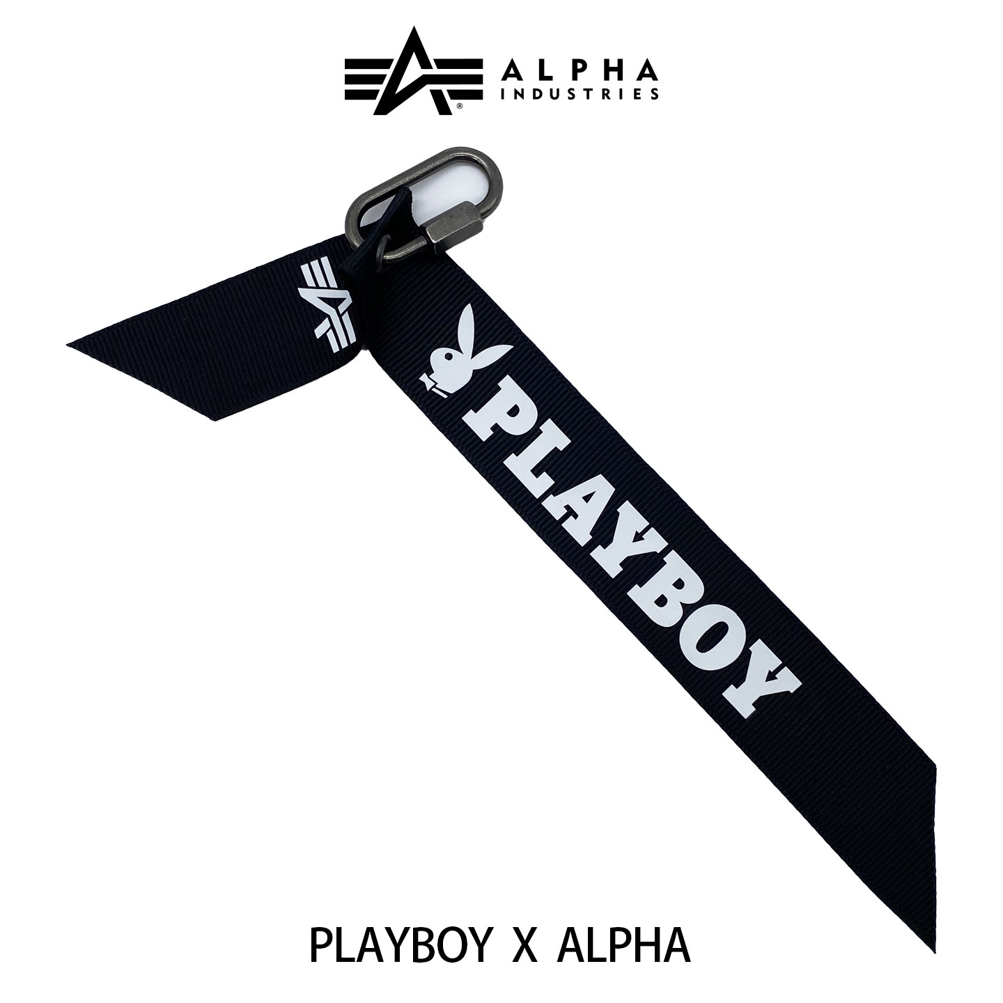 ALPHA飞行夹克飘带remove袖章PLAYBOY联名款阿尔法钥匙扣挂件图片