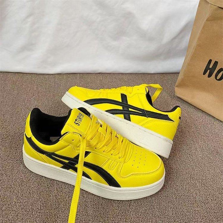 复古小众黄色板鞋女ins潮2025秋季新款低帮百搭运动休闲德训鞋子,运动鞋new,德训鞋,淘宝优惠券,粉丝福利购,淘宝优惠卷