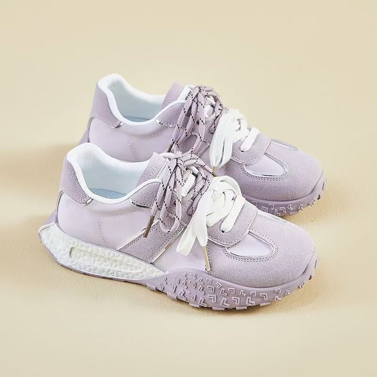 2025新款爆款厚底低帮德训鞋女款春夏老爹鞋子增高百搭运动休闲鞋