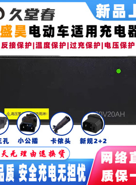盛昊电动车智能充电器48V60AH60V20AH72V30AH96V50AH84电瓶三轮车