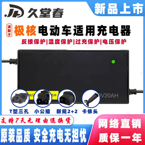 适配极核电动车电瓶充电器