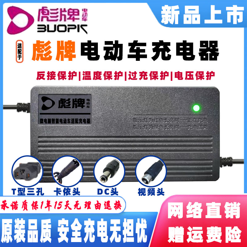 彪牌电动车电瓶充电器48V12AH60V24AH72V32A72伏55AH96V20AH锂电