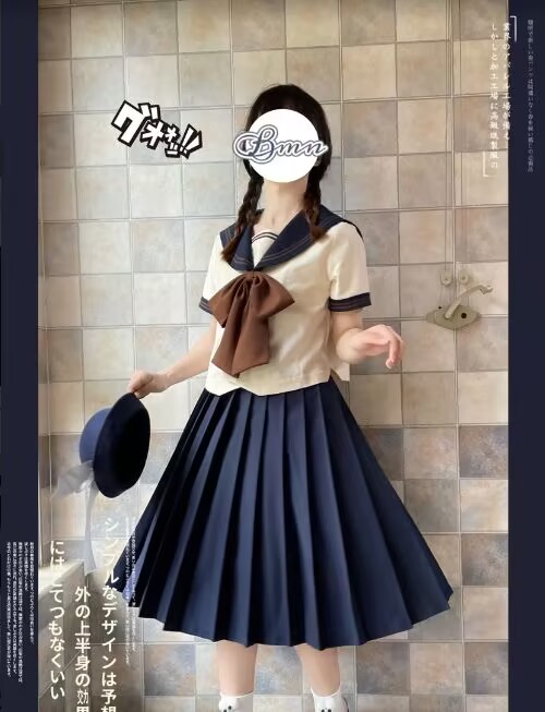 jk制服水手服大领结绀色