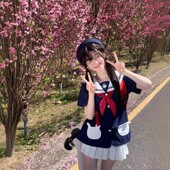 学院风夏季 熊酱JK幼稚园中间服可爱jk制服水手服学生装 现货全款