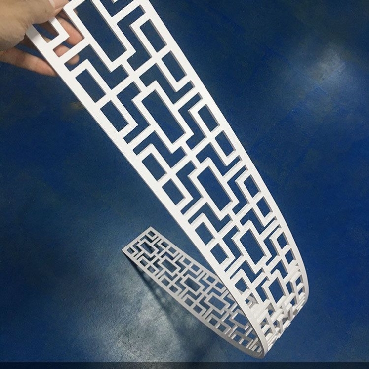 平板线角花7字L线条形镂空装饰板遮丑吊顶雕花板PVC镂空中式线条