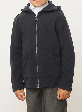 瑕疵K547 童装110-170码欧美儿童摇粒绒拉链衫男女童校服神器外贸