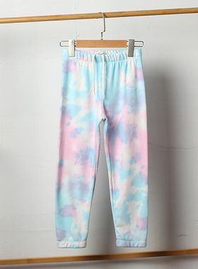 瑕疵J274-32童装120-160码欧美单儿童毛圈长裤运动裤春秋女童外贸