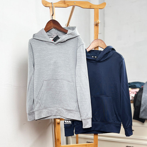 日系儿童毛圈卫衣男女童连帽外套