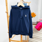 K634 欧美儿童大毛圈卫衣男女童学院连帽外套外贸 164码 U3童装 128