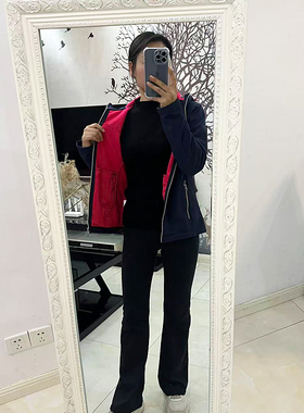 K651-K1亲子装160-170码女装儿童拉链衫外套软壳冲锋衣复合摇粒绒