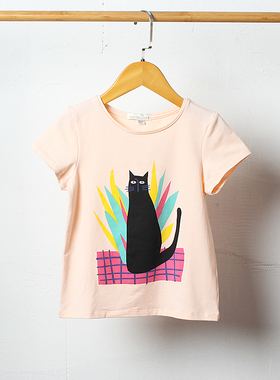 清仓 J278-E4 童装108-156码 欧美儿童纯棉短袖T恤圆领半袖外贸