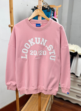 K661-O4 亲子装165-175码欧美女装儿童加绒卫衣绣花OVERSIZE外贸