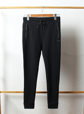 J692-L1 童装150-160码 儿童毛圈长裤女童运动裤春秋休闲黑色外贸