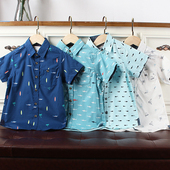 上衣外贸 童装 K054 瑕疵 欧美儿童短袖 160码 男女童半袖 110 衬衫