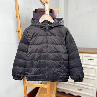 170码 140 儿童男女童白鸭绒拉链衫 薄款 外套 K643 羽绒服冬季 E3童装