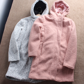 F567欧美儿童呢大衣外套拉链衫 瑕疵 童装 176码 中童女童外贸 134