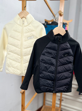 瑕疵H862 童装110-160码 儿童白鸭绒拉链衫薄款羽绒服校服神器