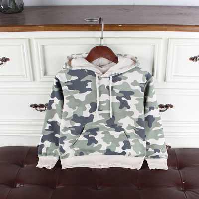 外贸儿童薄绒卫衣春秋连帽外套