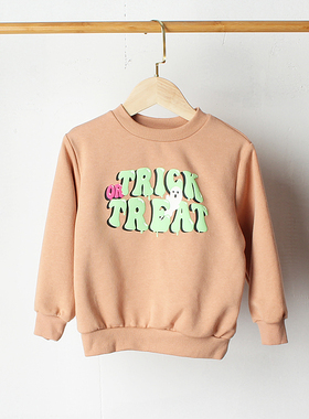 J310-I6 童装98-128码 H家儿童薄绒卫衣长袖套头外套春秋女童外贸