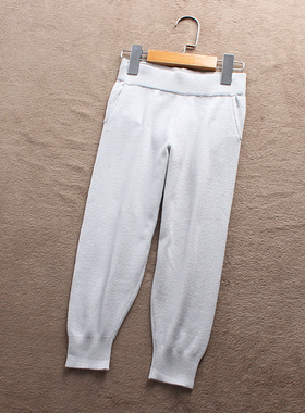 清仓J065-D1童装100-145码欧美儿童毛线裤长裤春秋女童口袋外贸