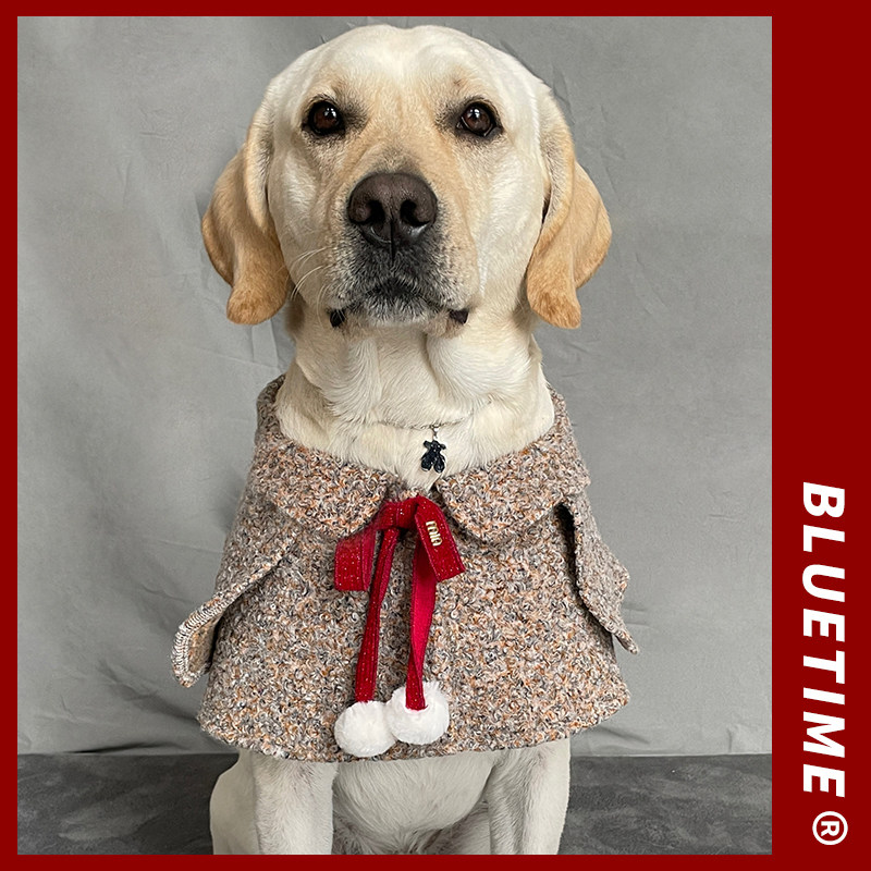 新年好！宠物围脖围兜大型犬新年装狗狗配饰领结拉布拉多小斗篷
