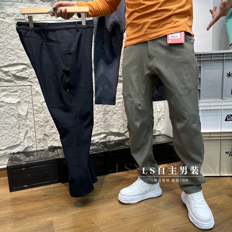 男士3D剪裁防水加绒软壳冲锋裤