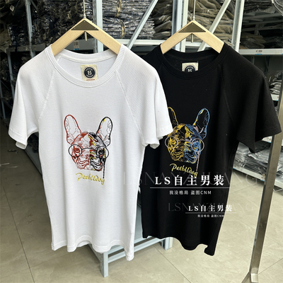 清仓！重工刺绣！精致舒适！夏季男时尚潮流休闲百搭纯棉短袖T恤