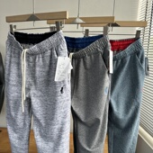 花纱全棉松紧腰针织毛圈休闲长裤 春秋男士 重工刺绣 闭着眼捡漏