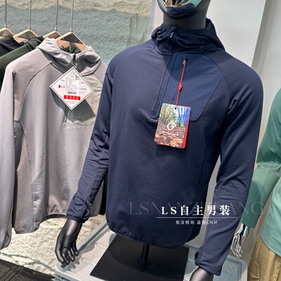 DLH00dy男半拉链连帽抓绒卫衣