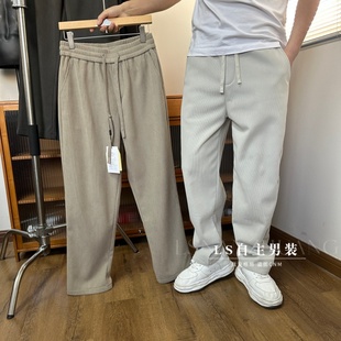 质量牛~加绒加厚~灯芯绒裤子 百搭冬季男款摇粒绒内里直筒休闲裤