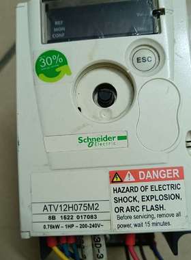 议价施耐德变频器正常拆机，型号：ATV12H075M2